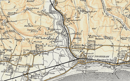 Old map of Buckingham Barn in 1898