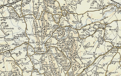 Old map of Old Storridge Common in 1899-1901