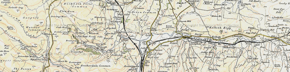 Old map of Old Tebay in 1903-1904