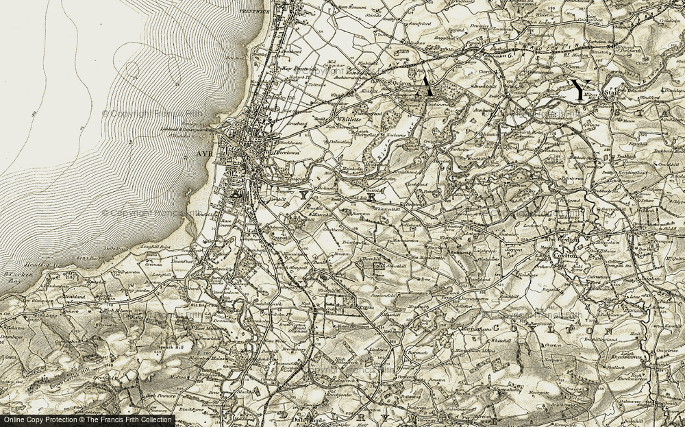 Old Map of Historic Map covering Abbothill in 1904-1906