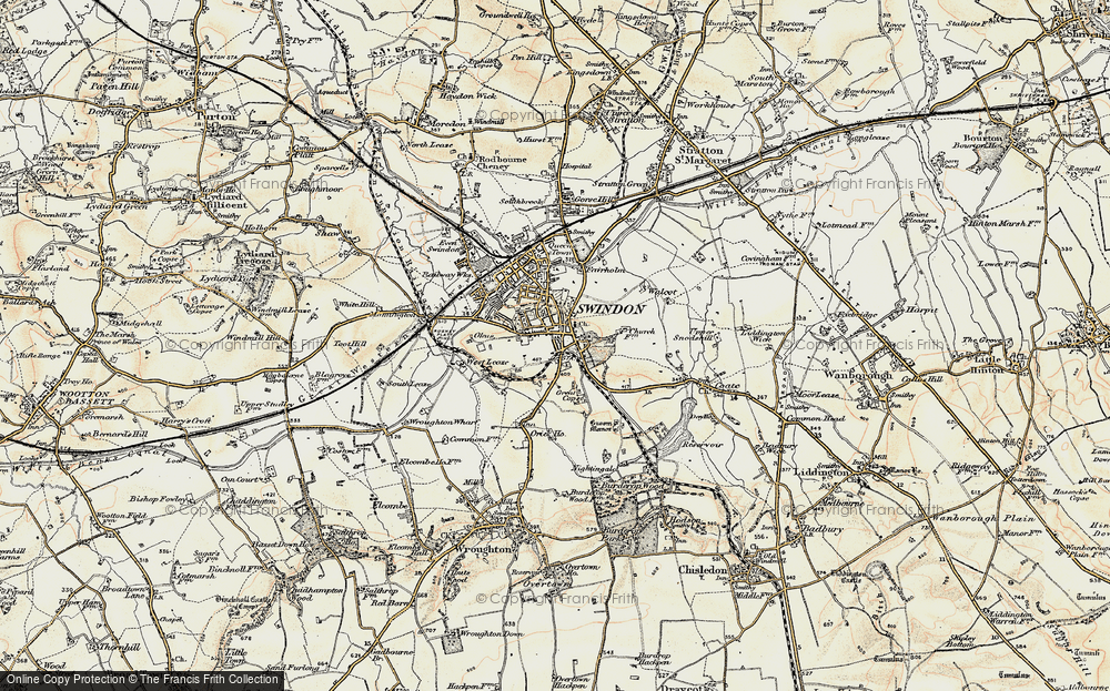 Old Map of Old Town, 1897-1899 in 1897-1899