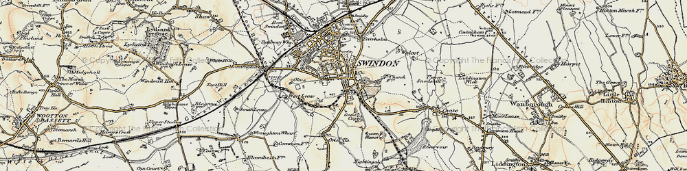 Old map of Old Town in 1897-1899