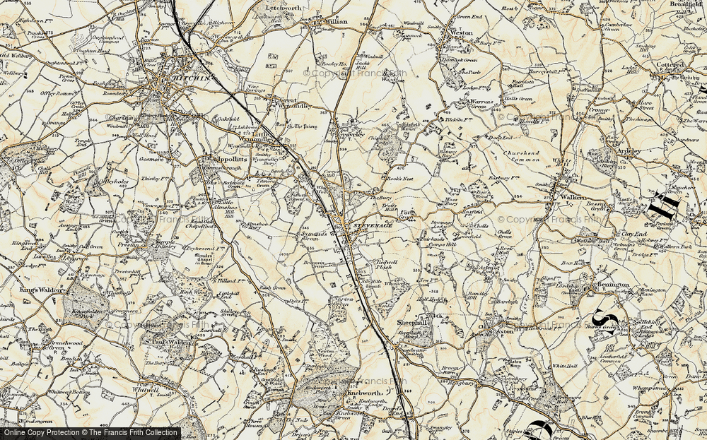 Old Map of Old Town, 1898-1899 in 1898-1899