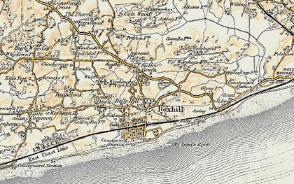 Old map of Old Town in 1898