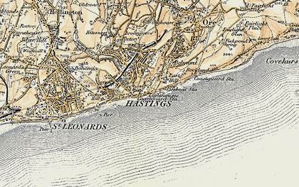 Old map of Old Town in 1898