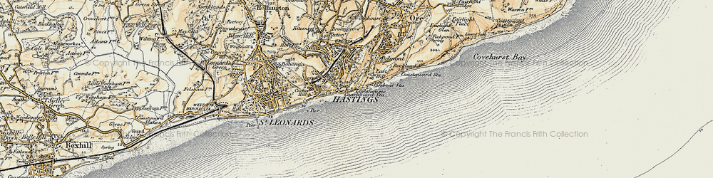 Old map of Old Town in 1898