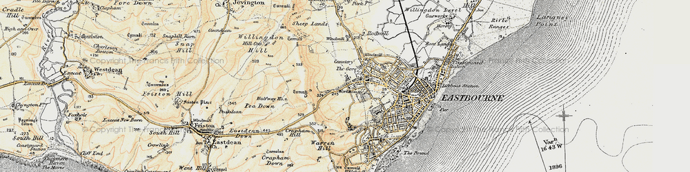 Old map of Old Town in 1898