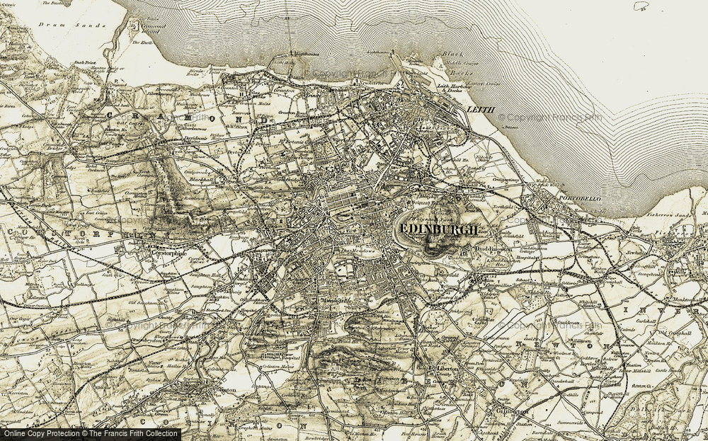 Old Map of Historic Map covering Scotland in 1903-1904