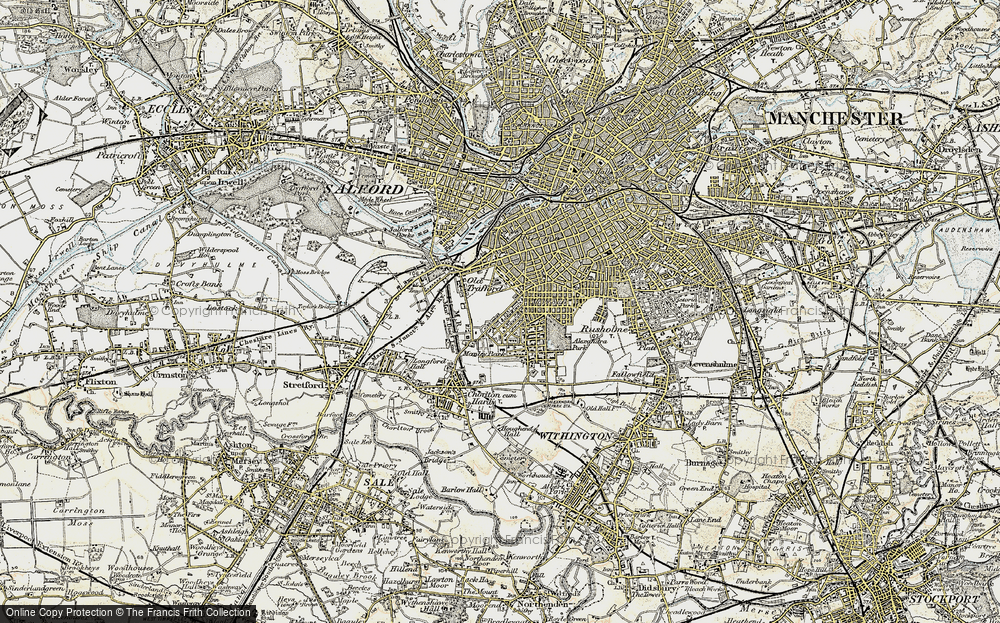 Old Map of Old Trafford, 1903 in 1903