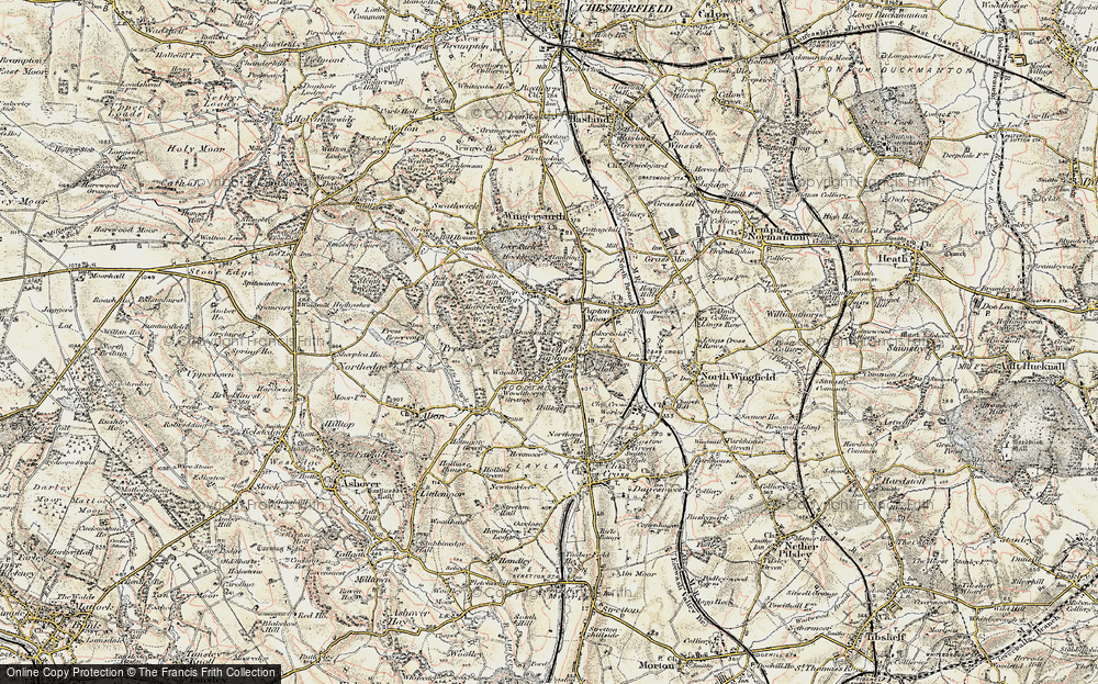 Old Map of Old Tupton, 1902-1903 in 1902-1903