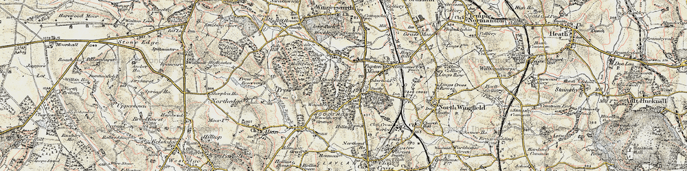 Old map of Old Tupton in 1902-1903