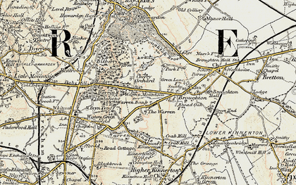Old map of Old Warren in 1902-1903