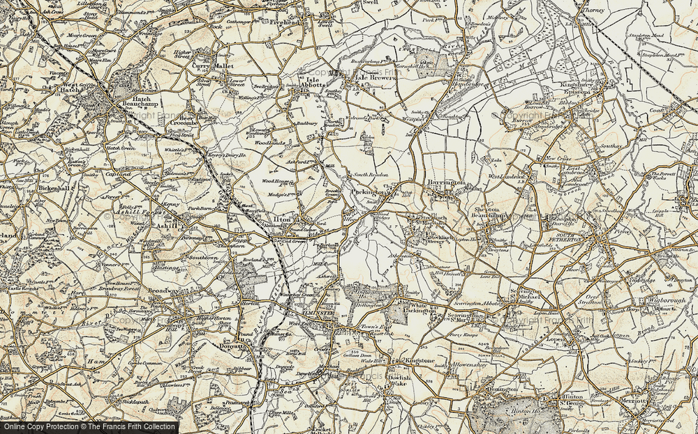 Old Map of Old Way, 1898-1900 in 1898-1900