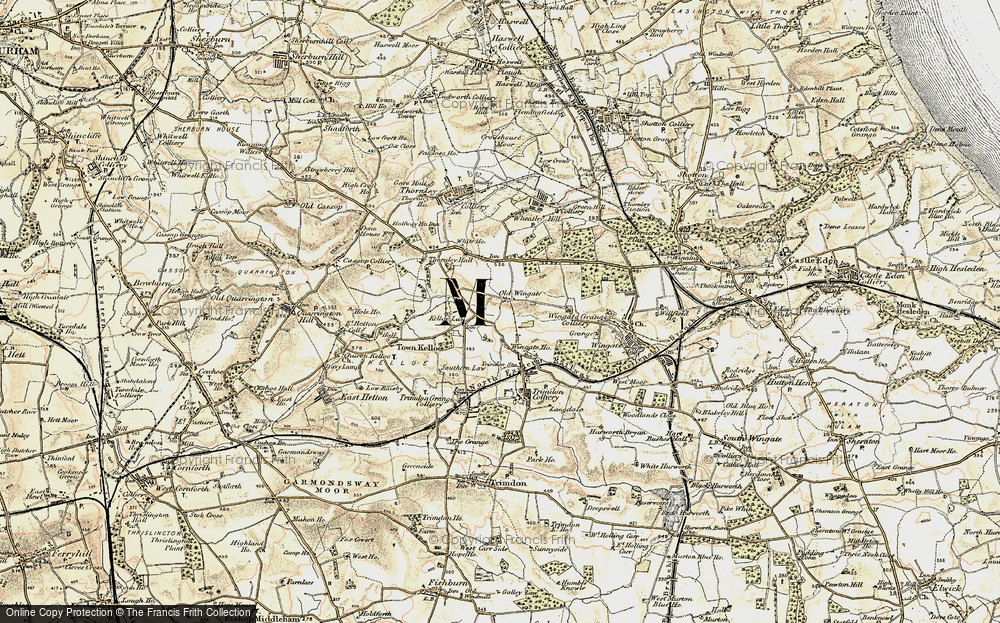 Old Map of Old Wingate, 1901-1904 in 1901-1904