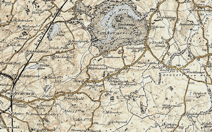 Old map of Martin's Ash in 1902