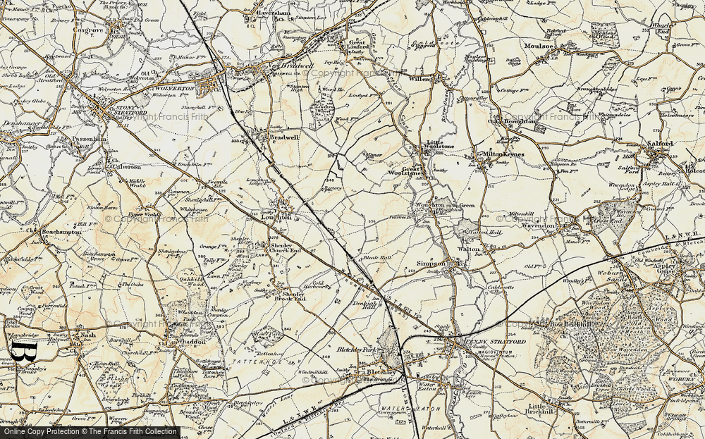 Old Map of Oldbrook, 1898-1901 in 1898-1901