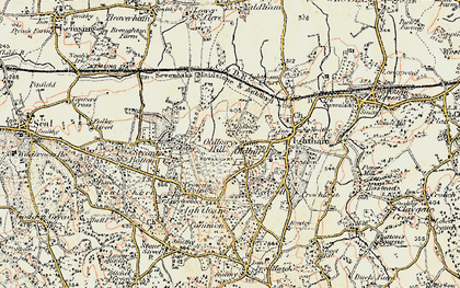 Old map of Oldbury in 1897-1898