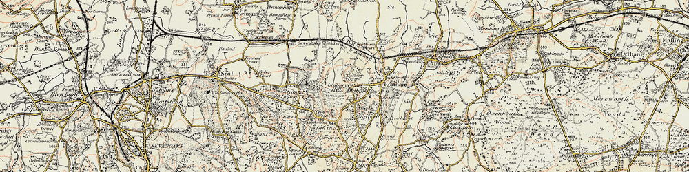 Old map of Oldbury in 1897-1898