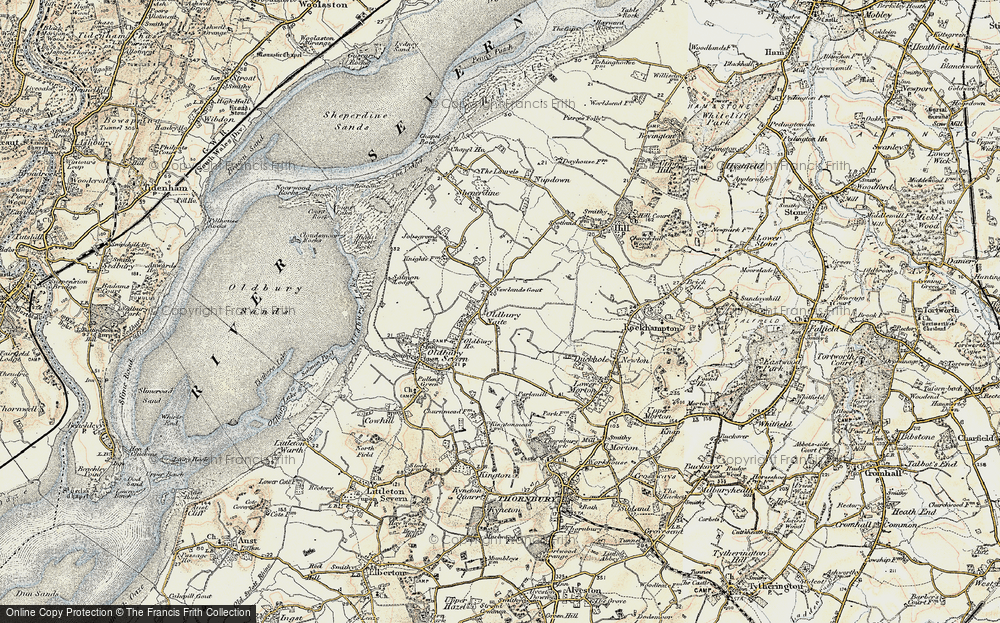 Old Map of Oldbury Naite, 1899 in 1899