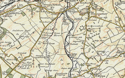 Old map of Oldfield in 1901-1904