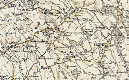 Old map of Oldfield in 1902