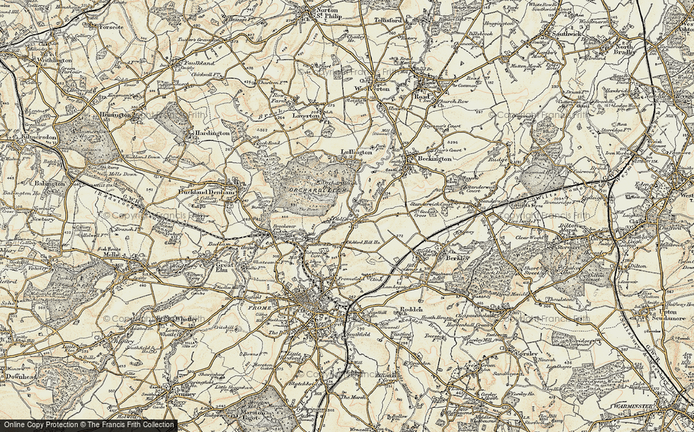 Old Map of Historic Map covering Bonnyleigh Hill in 1898-1899