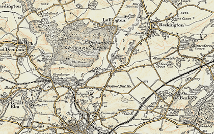 Old map of Oldford in 1898-1899