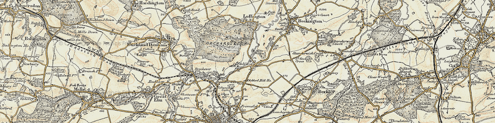 Old map of Oldford in 1898-1899