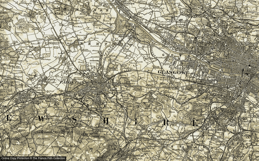 Old Map of Oldhall, 1905 in 1905