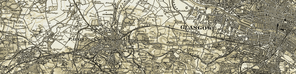 Old map of Oldhall in 1905