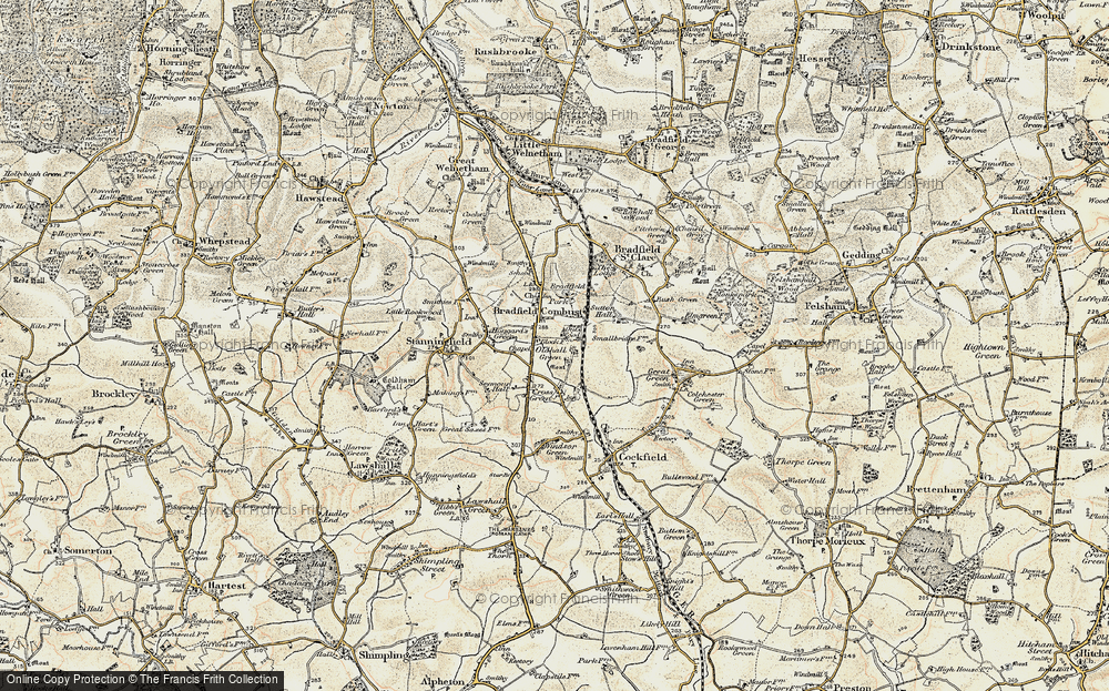 Old Map of Oldhall Green, 1899-1901 in 1899-1901