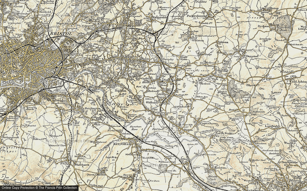 Old Map of Oldland, 1899 in 1899