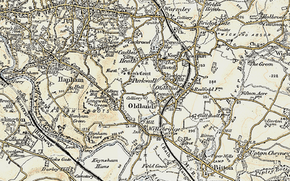 Old map of Oldland in 1899