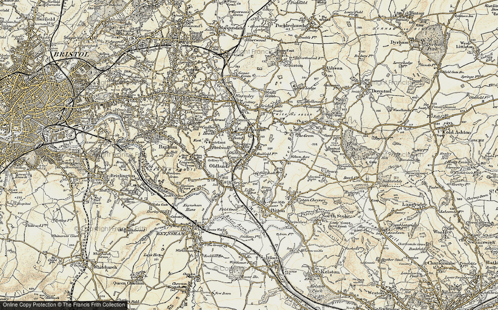 Old Map of Oldland Common, 1899 in 1899