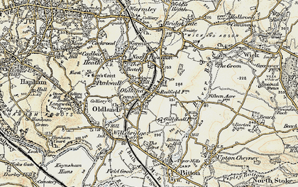 Old map of Oldland Common in 1899