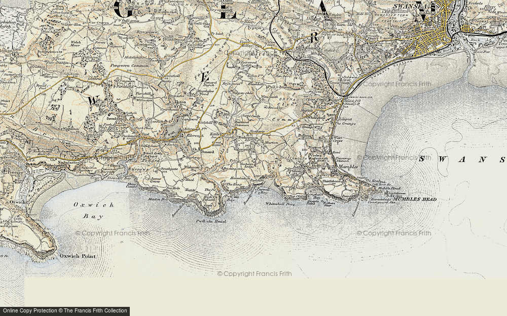 Old Map of Oldway, 1900-1901 in 1900-1901