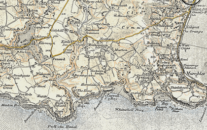 Old map of Oldway in 1900-1901