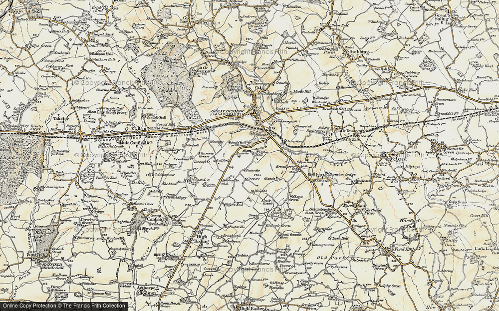 Old Map of Olives, 1898-1899 in 1898-1899
