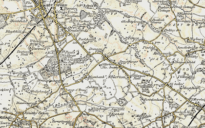 Old map of Ollerton in 1902-1903