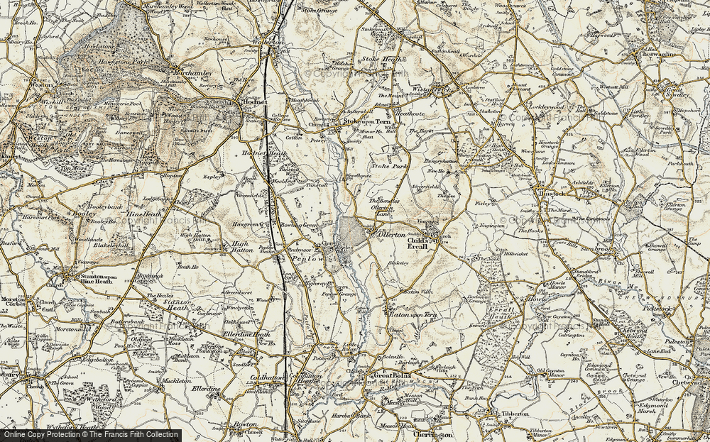 Old Map of Ollerton, 1902 in 1902