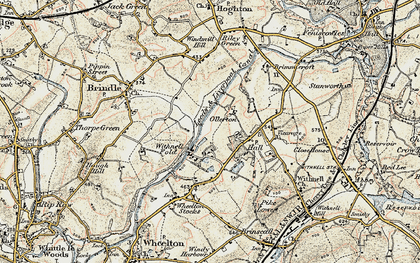 Old map of Ollerton Fold in 1903