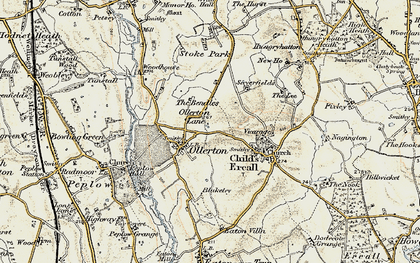 Old map of Bendles, The in 1902