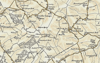 Old map of Olmstead Hall in 1898-1901