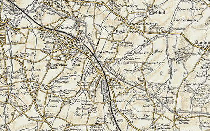 Old map of Olton in 1901-1902