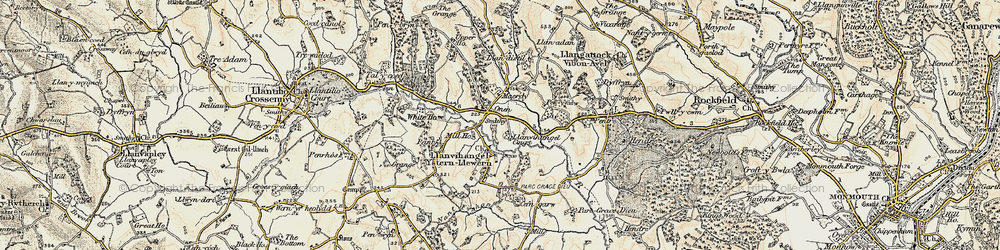 Old map of Onen in 1899-1900