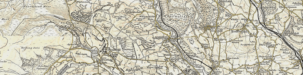 Old map of Onesacre in 1903