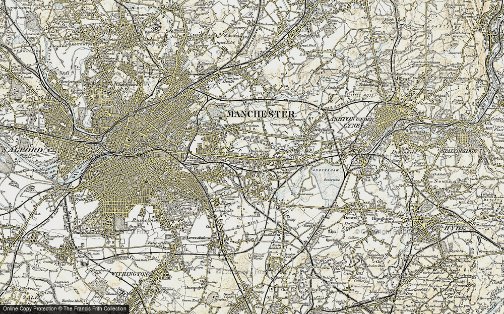 Old Map of Openshaw, 1903 in 1903