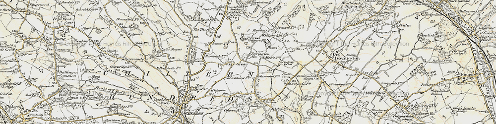 Old map of Orchard Leigh in 1897-1898