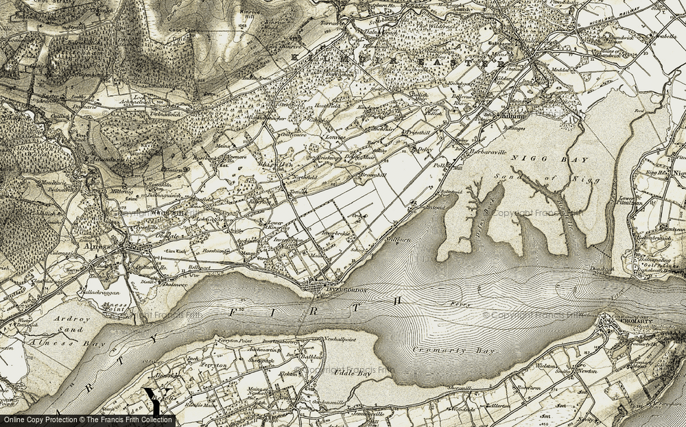 Old Map of Ord, 1911-1912 in 1911-1912