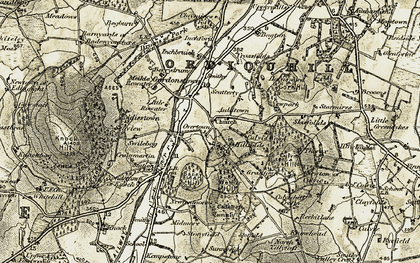 Old map of Barry Hill in 1910